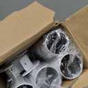 Closet Rods for Hanging Clothes, 17 to 84 Inch Heavy Duty Stepless Adjustable Closet Hanging Rod, 1.3 Inch Diameter Metal Closet Rod for Wardrobes Laundry Bedroom RV, White