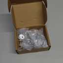 10 Pack 1-1/4 Inch, Round Polished Chrome Cabinet Knobs Chrome Drawer Knobs Chrome Cabinet Pulls, ZK2409 Solid Kitchen Hardware for Cabinets Drawers Bedroom Dresser Bathroom Vanity Cupboard