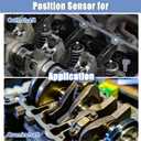 X AUTOHAUX 12584079 Car Camshaft Crankshaft Position Sensor for Chevy Cobalt Colorado for GMC Canyon Envoy for Isuzu Ascender for Oldsmobile Bravada for Saturn