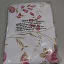 Walrus Heavy Duty Vinyl Tablecloth with Flannel Backing Waterproof Oil-Proof Plastic Table Cloth Stain-Resistant Wipeable Rectangle or Square Table Cover for Indoor and Outdoor (Flowers, 52X70 Inch)