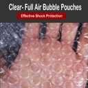 200Pcs Bubble Pouches Wrap 6x8, Clear Bubble Out Bags for Packing, Double Walled Moving Supplies Bubble Bags for Fragile Dishes China Plates, Bubble Pouch Bags for Shipping Storage Wrapping