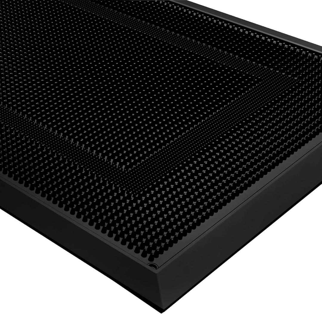 BEHERO Front Door Mat Outside Entrance, 36" x 24" Heavy Duty Rubber Outdoor Mats Enlarged for Entryway, Welcome Matt Outdoor, Dirt Trapping Waterproof