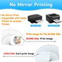 Heat Transfer Paper for T Shirts 20 Sheets, 8.5" X 11" Iron On Transfer Paper for Light Fabric Printable HTV Heat Transfer Vinyl for Inkjet Printe