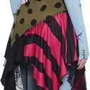 Dolls Kill Nightmare Sally Rag Doll Costume  Halloween Colorblock Outfit by Trickz N' Treatz (Small, Black)