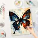 TAOPAOLAB Animal Paint by Numbers Kit for Adults - DIY Colorful Butterfly Painting on Canvas 16x20In, Acrylic Paint Set, Suitable for Beginners, Art for Home Decoration or Gifts