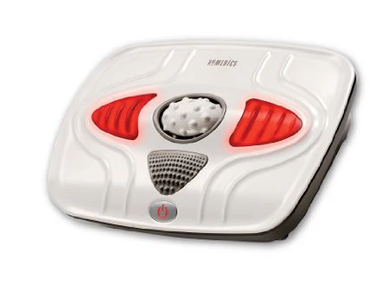 Homedics Vibration Foot Massager – Heated Portable Foot Massager Machine, Soothing Heat with Multi-Point Sensations and Toe-Touch Control