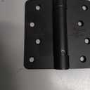 Self Closing Door Hinge 4 inch Matte Black Auto Close Hinges Adjustable 4 x 4 Inch Spring Hinges Door Closer Hinge 1/4" Radius Corner Commercial Auto Self-Closing Hinge UL Listed, 2 Pieces