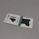 Wallet Tracker Card Air-Tag (iOS Only) - Work with Apple Find My, Bluetooth Tracker Smart Tracking Card Wallet Finder, 0.07in Slim, IP68 Waterproof, Item Locator for Luggage Tags, Passports, Purse (1 pack, Dark Black)