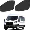 Front Side Window Sun Shade for 2015-2024 Fo-rd Transit Van High and Medium Roof Accessories, Foldable Window Sunshade Sun Visor Protector, Side Shades Sun Shield Blocks UV Ray Heat, Pack of 2