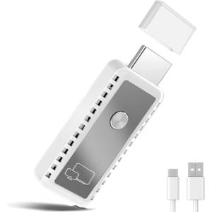 2026 Upgraded 2-in-1 Wireless HDMI Display Dongle Adapter,4K HDR Decode Dual Band 5G Receiver,Plug & Play For Smartphone/Laptop/PC to TV/Monitor, AirPlay/Miracast/DLNA Screen Mirroring with 1080P HD