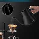 INTASTING Electric Kettle, Gooseneck Electric Kettle, 1 Precise Temperature Control, Stainless Steel Interior, Quick Heating for Pour Over Coffee, Tea & Boiling Water, 0.9L (Black)