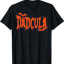 Funny Dadcula Halloween Dad Costume Bat Vampire Daddy Men T-Shirt