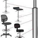 18" to 28" Long Adjustable Gas Lift Cylinder Tube for Bar Stool Drafting Chair Replacement Parts,Heavy Duty Hydraulic Pneumatic Cylinder Shock Piston (10" Lift Stroke)