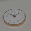 jomparis 12 Inch Battery Operated Silent Non-Ticking Wall Clock, Quality Quartz Sweep Rose Gold Wall Clock for Home Bedroom School