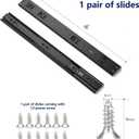 Ravinte 18 Inch Soft Close Drawer Slides 1 Pairs 2 Pack Black Full Extension Ball Bearing Drawer Glide Side Mount