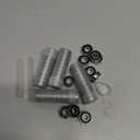 50 Pcs 608 2RS Ball Bearings,Bearing Steel and Double Rubber Sealed Miniature Deep Groove Ball Bearings (8mm x 22mm x 7mm) for 3D Printer, Skateboards, Electric Motor, Scooters