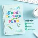 2 x Teacher Planner,School Year Month Planner with Daily Schedule & Lesson Plans, Hardcover Teacher's Plan Book for Classroom & Homeschool Organization Undated 8.5x6