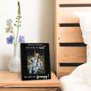 Beliran Grampy Gifts Picture Frame 5x7, Grampys Photo Frame, Christmas Birthday Gifts for Grampys Grandpa from Grandson, He Calls Me Grampy Black Wooden Picture Photo Frames for Desk Home Room Decor