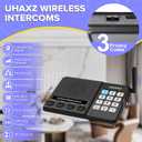 Intercoms Wireless for Home, Long Range Intercom 6000ft, 10 Channel Home Intercom System with Group Call, Clear Sound, Room to Room Intercoms, House Intercom System for Business(3 Packs)