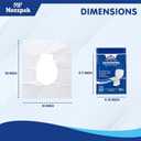 MP MOZZPAK Toilet Seat Covers Disposable (100 Pcs) - XL Flushable Disposable Toilet Seat Cover for Kids Potty Training, Adults - 100% Biodegradable - Travel Essential Accessories for Airplane, Camping