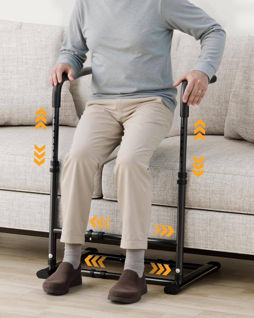 Couch Stand Assist Aid for Elderly, Sofa Chair Lift Assist Devices for Seniors Sit to Stand, Standing Aids & Supports, Pregnancy, Disabled, Floor Gap Height 1.4" Leg Gap 24", Black