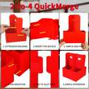 Bodaon 2 Cup Drink Carrier with Handle, 15 Pcs Cardboard Cup Holders, Disposable Drink Carriers for Delivery, Kraft Paper Coffee Cup Holder to Go, Take Out Cup Carriers for Hot/Cold Drinks