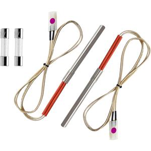 Replacement Hot Rod Ignitor Kit for Traeger Wood Pellet Grills,with 2 Sets of Hot Rod Igniter, 2 Fuses