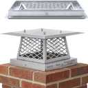 12"x12" Single Flue Bolt-On Chimney Cap with Easy & Fast Assembly Design – Durable Rust-Free Stainless Steel Chimney Cover for Outdoor Protection (Fits 11x11, 12x11, 12x12 & 12.5x12.5 Flues)