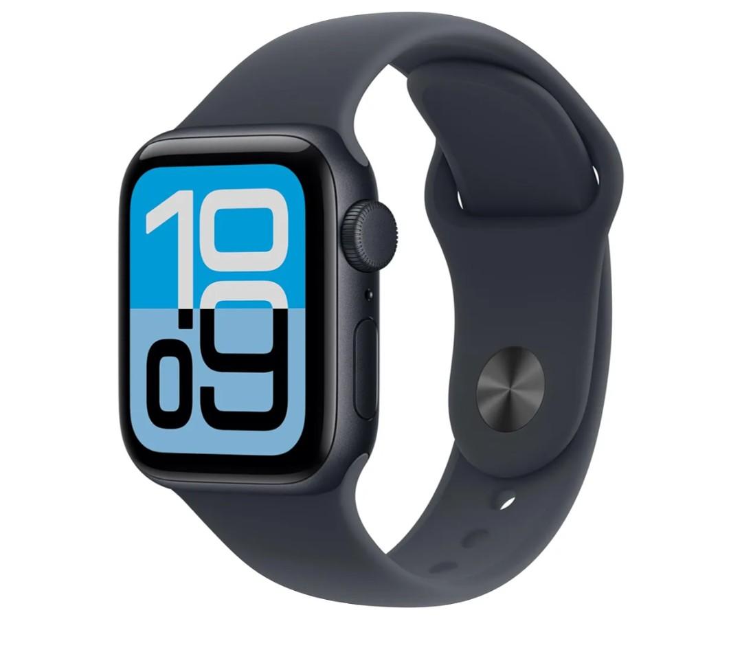 Apple Watch SE 3 [GPS 40mm] Smartwatch with Midnight Aluminum Case with Midnight Sport Band - S/M. Fitness and Sleep Trackers, Heart Rate Monitor, Always-On Display, Water Resistant