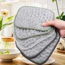 Tizee 2025 New Double-Side Non Scratch Wire Dishcloth - Reusable Steel Wool Cleaning Cloths for Kitchen, Cookware, Sinks, Dishes and Stovetop (Color 1)