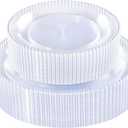 Rubtlamp 60Pcs Clear Plastic Plates, Clear Disposable Plates With Beaded, Heavyduty Plates Include 30 Dessert Platos, 30 Dinner Platos for Wedding Party