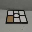 Picture Frame Collage for 4x6 and 4x4 Photos - 7 Openings Black Frame Wall Decor for Tabletop Stand and Wall Mounting - Home and Family Display