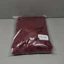 ALIGOGO Burgundy Sheer Curtains 63 Inch Length 2 Panels, Victorian Floral Red Lace Curtains for Bedroom, Embroidered Privacy Rod Pocket Scalloped Burgundy Home Décor, 52W x 63L Inch, Dark Red