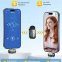 Wireless Mini Lavalier Microphones for iPhone iPad Android with Charging Case, USB C Lapel Mic with Noise Reduction & Voice Changer Mode for Video Recording Vlogging YouTube Interview and Game Chat
