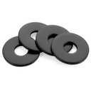 M8 Flat Washers 23.5mm Outer Diameter Metal Washers for Screws and Bolts, 304 Stainless Steel Black Finish, 50 PCS