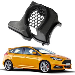 Air Intake Cover Box Compatible With 2012-2018 Ford Focus ST RS MK3 MK3.5 Escape Kuga Hood Cold Air Filters Cover Intake Box Replacement (Black)