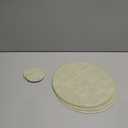 Round Faux Leather Placemats and Coasters, Set of 4, Reversible Heat Resistant Non-Slip Table Mats, Waterproof Wipeable Place Mats for Dining Table, Washable for Indoor & Outdoor (4, Light Green)