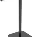 RUACQ T-Shape Hand Towel Holder Stand, 12inch Weighted Base Towel Rack, Countertop Towel Holder for Bathroom, 304 Stainless Steel, Heavy Duty (Matte Black)