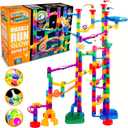 Marble Genius Marble Run Track - 200-Piece, Multicolor, Space Theme - Glow-in-The-Dark Marble Set & STEM Building Toy & Race Track for Ages 4+