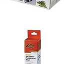 Zilla Low Profile Reptile Terrarium Fixture with Mini Compact Desert Bulb Bundle