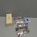 CCVOO 5 Pack Reading Glasses Blue Light Blocking Women/ Men, Anti UV Ray / Glare Readers Fashion Eyeglasses with Spring Hinge (C6 Mix, 1.25)