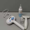 Pet Steam Brush for Dog & Cat - 3-in-1 Steam Grooming Slicker Brush & Undercoat Rake for Shedding - Self Cleaning Spray Comb with Mist for Long & Short Haired Pets - Includes Waterless Shampoo, Blue (7.85'' - 120ML)