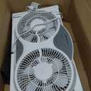 Comfort Zone 9" Smart Reversible Twin Window Fan with WiFi & Remote Control | 3-Speed Exhaust, Intake & Circulate Functions | Adjustable 23.5" to 37" Width | Works App (iOS/Android)