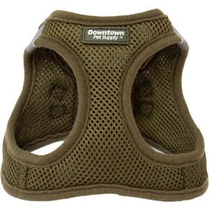 Downtown Pet Supply Step in Dog Harness for Small Dogs No Pull, Medium, Hunter Green - Adjustable Harness with Padded Mesh Fabric and Reflective Trim - Buckle Strap Harness for Dogs, M