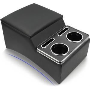 Center Console, Universal Front Bench Seat Consoles,Truck Seat Organizer and Storage,Center Console for Truck & Minivan & Car& SUV Cab Front Seat Bench Seat Storage Box (Regular)