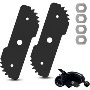 EB-007 7-1/2" Edge Hog Heavy-Duty Edger Replacement Blade Compatibles with Black+Deck er 2-in-1 String Trimmer, Fits Model LE750, LE710, LE760, EH1000, with of Wear Indicators, 2 Pack