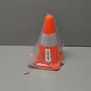 9 inch Traffic Safety Cones with Reflective Collars, [4 Pack] Orange Construction Cones| Parking Cones| Soccer Training Cones |Road Cones for Parking lot, Driveway, Sport and Driving Training