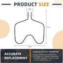 Upgraded WP308180 W10308477 Oven Bake Element Fit for Whirl-Pool Oven Heating Element 311470, 313827, 660576, 661170, 14210047, 308180BULK, AP6007578 RF3165XVW0 RF363PXDN0 FEP310BL0 by AMI PARTS