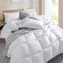Winter Extra Warm White Super King Size Down Alternative Comforter, Heavyweight Fiberfill Comforter Duvet Insert 120x98 with Corner Tabs - Ultra Soft Brushed Microfiber Shell, Heavyweight - Palatial King