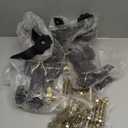 Ladder Rack Ratchet Straps with J-Hook (4PCS), 2" Black Round Tube Mount, 1.5" Wide x 7.5' Long Black Retractable Ratchet Tie Down Strap Roof Rack, 500 lbs Load Heavy Duty Cargo Buckle Rack Lock Strap